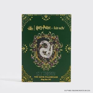 Kitsch x Harry Potter Satin Pillowcase - Slytherin (King)